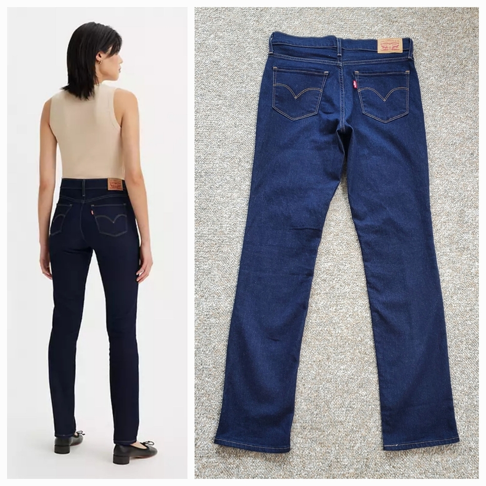 NWOT Levi's 28 Modern Contemporary Minimalist Mid Rise Shaping Slim Jeans - Picture 3 of 16
